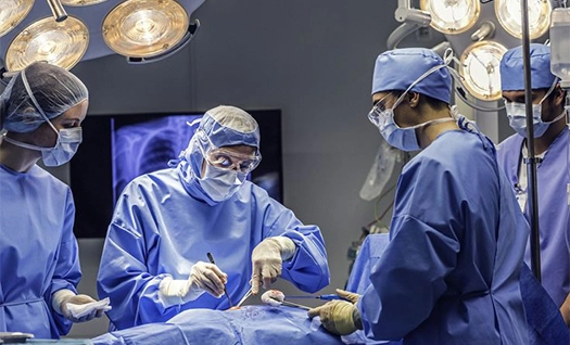Professional medical support team