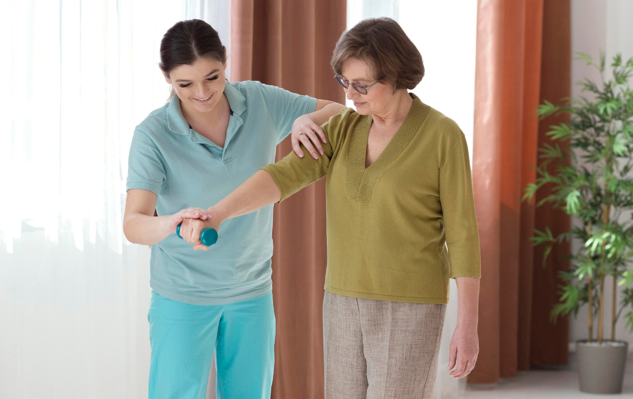 Physiotherapy care at home session
