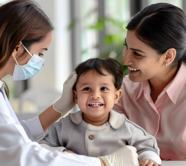 Elderly patient receiving home nursing assistance