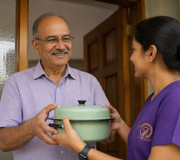 Professional meal delivery service ensuring timely food support for seniors and recovering patients