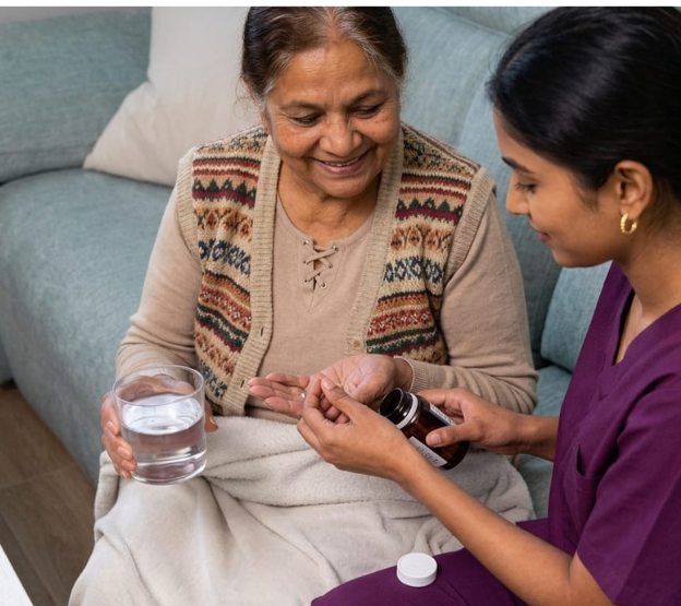 Professional nursing care at home