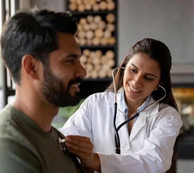 Home healthcare consultation and patient assessment
