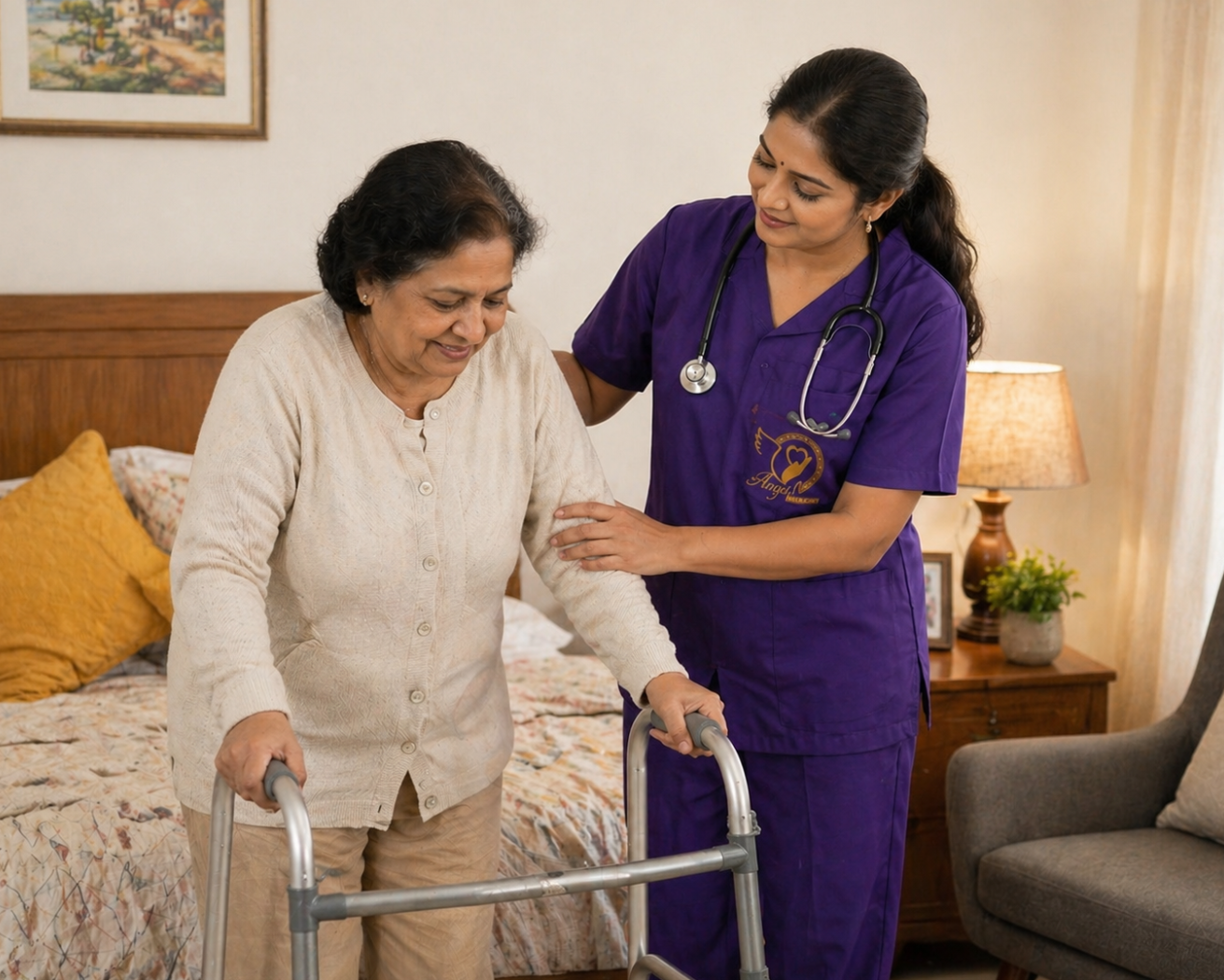 Compassionate home palliative care – Angel Health Care Trivandrum