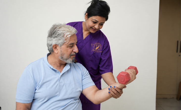 Professional home physiotherapy sessions – Angel Health Care Trivandrum